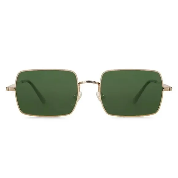 Trendy Thin Rectangle Frame Sunglasses